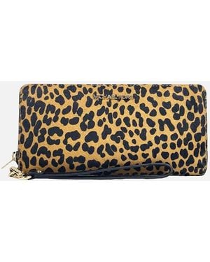 Michael Kors Jet Set Travel Large Continental Wristlet Wallet - Brown