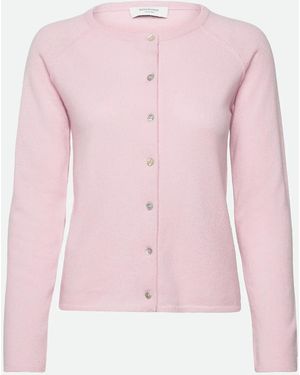 Rosemunde Laica Long Sleeve O Neck Raglan Cardigan - Pink