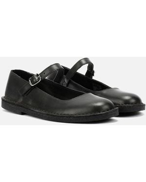 Clarks Originals Desert Jane Leather Shoes - Black