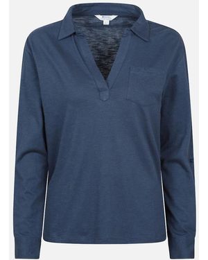 Mountain Warehouse Ladies Brae Relaxed Fit Polo Shirt - Blue