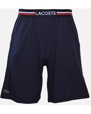 Lacoste Jersey Lounge Shorts - Blue