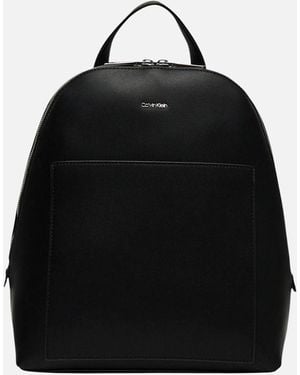 Calvin Klein Zip Fastening Rucksack With Inside Pockets - Black