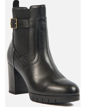 Pod Nala Leather/Textile Boots - Black