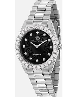 Chiara Ferragni Stainless Steel Quartz Analog Watch - White