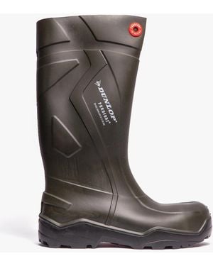 Dunlop Purofort+ S5 Full Safety Wellington Boots - Brown