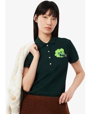 Lacoste Slim Fit L.12.D Stretch Mini Piqué Polo Shirt - Green