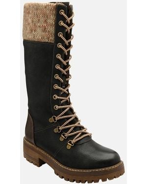 Lotus Texas Knee High Boots - Black