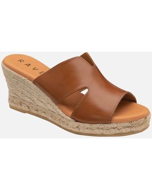 Ravel Arby Wedge Sandals - Brown