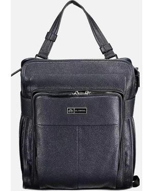 La Martina Contrast Detail Backpack With Laptop Compartment - Blue