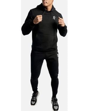 Gym King Full Tracksuits Hoodie Jogger Sweat - Black
