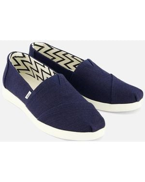 TOMS Alpargata Plus Jute Espadrilles - Blue