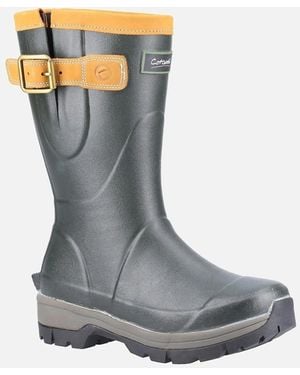 Cotswold Stratus Short Rubber Wellington Boots - Grey