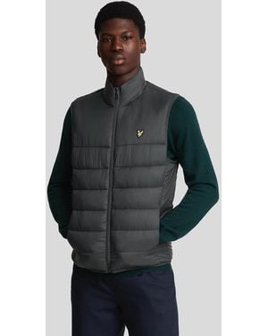 Lyle & Scott Wadded Gilet - Blue