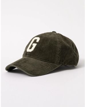 GANT G Logo Corduroy Cap - Green