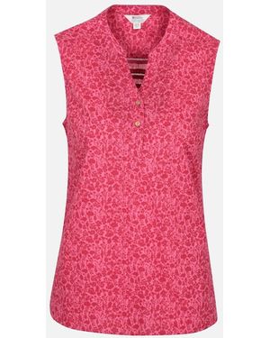 Mountain Warehouse Ladies Petra Floral Pattern Sleeveless Shirt - Pink