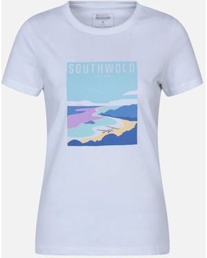 Mountain Warehouse Ladies Southwold Short-Sleeved T-Shirt - Blue