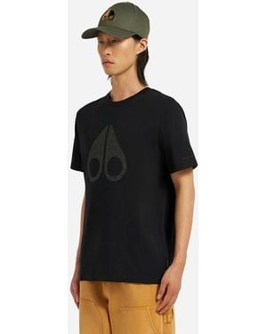 Moose Knuckles Chamblee Leaf T-Shirt - Black