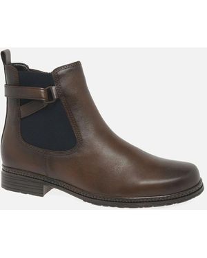 Gabor Nolene Chelsea Boots - Brown