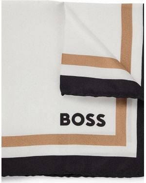 BOSS Pocket Square - White