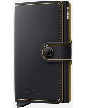 Secrid Mini Wallet Matte/Ochre - Black