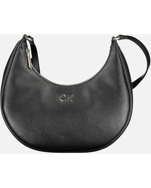 Calvin Klein Sustainable Luxury Chic Handbag With Adjustable Handle - Black