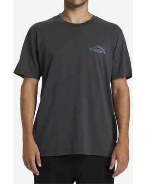 Billabong Crayon Wave Long Sleeve T-Shirt - Grey