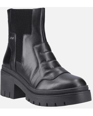 Pod Lillian Leather Boots - Black