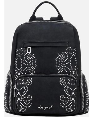 Desigual Rucksack With Zip And Multiple Pockets - Black