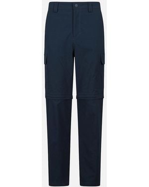 Mountain Warehouse Delta Stretch Zip-Off Regular Cargo Trousers - Blue