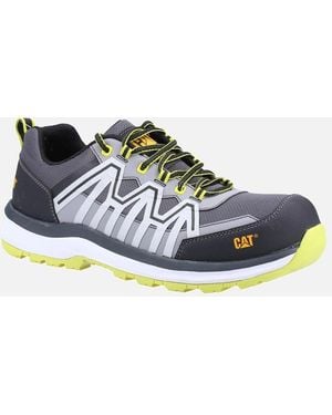 Caterpillar Adult Charge Leather Safety Trainers - Blue