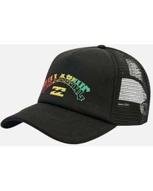 Billabong Podium Curved Visor Snapback Trucker Cap - Black