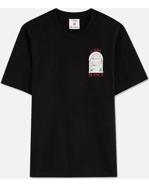 CASABLANCA Le Passage Printed T-Shirt - Black