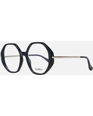 Max Mara Plastic Round Glasses With Demo Lenses Frames - Black