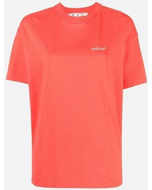 Off-White c/o Virgil Abloh Bookish Casual T-Shirt - Pink