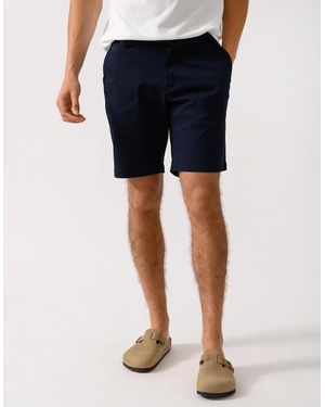 Tommy Hilfiger Brooklyn Essential Twill Belted Shorts - Blue