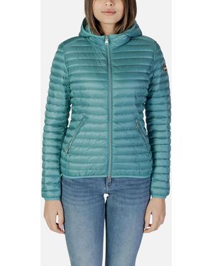 Colmar Turtleneck Hooded Jacket With Front Pockets - Blue