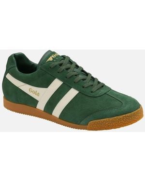 Gola Harrier Suede Casual Trainers - Green