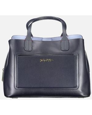 Tommy Hilfiger Bag With Handles And Adjustable Shoulder Strap - Blue