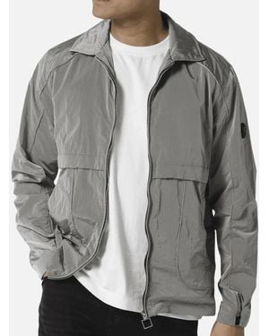 883 Police Leemore Nylon Slate Overshirt Jacket - Grey