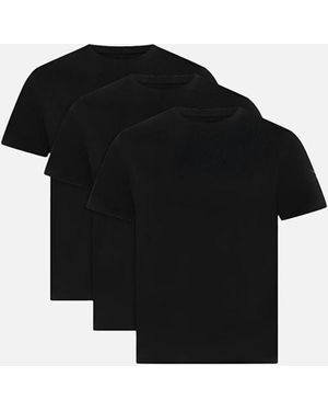 Ted Baker 3-Pack Cotton Stretch Crew-Neck T-Shirts - Black