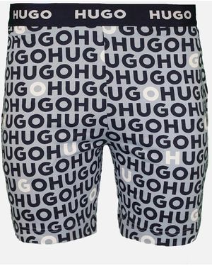 BOSS Tortuga Pyjama Shorts, Open - Blue