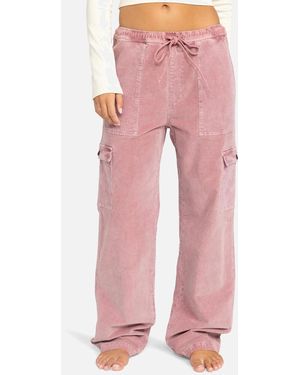 Roxy Preious Cargo Trousers - Pink