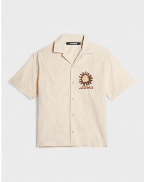 Jacquemus La Chemise Jean Flower Shirt - Natural