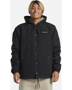 Quiksilver Rain Cloud Coach Waterproof Jacket - Black