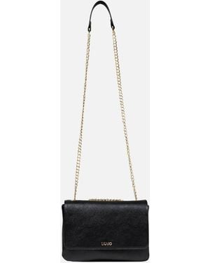 Liu Jo Magnet Fastening Faux Leather Bag With Inside Pockets - White