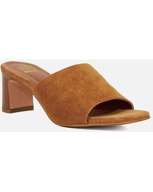 Dune Dune Jule Suede Tan Sandals - Brown