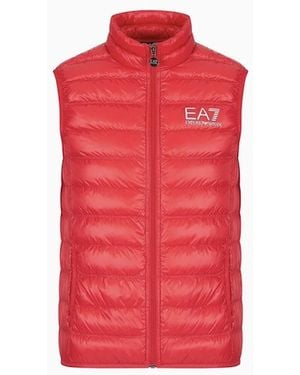 EA7 Packable Core Logo Gilet - Red