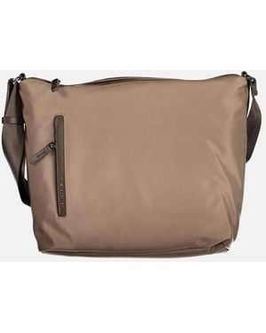 Mandarina Duck Adjustable Shoulder Hunter Bag With Multiple Pockets And Contrasting - White
