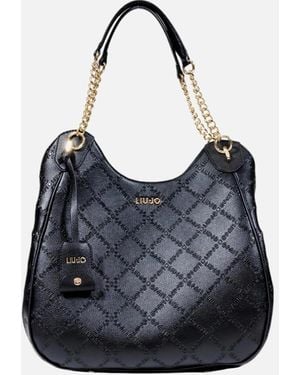 Liu Jo Plain Pattern Zip Fastening Bag With Inside Pockets - Blue
