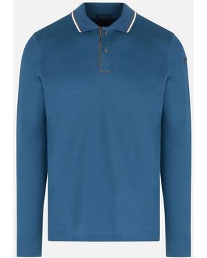 Paul & Shark X Soft Piquet Ls Polo - Blue